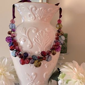 Unique large beaded necklace